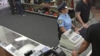 "XXX PAWN - Big Booty Latin Police Woman Desperate For Cash Money"