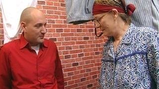 Phat man-meat boinks 71 year older neighbor grannie