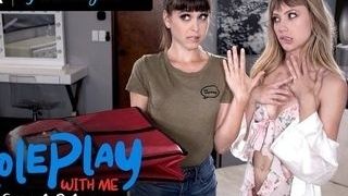 Greedy Housewife plumbs Delivery damsel Riley Reid Everywhere In The building