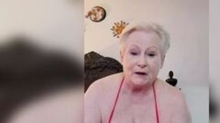 Such A nasty granny pummels Herself With Her fave fake penis