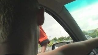 Oldie takes two cocks outside