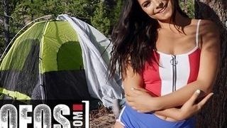 MOFOS - amateur Violet Starr gets pulverizes while camping