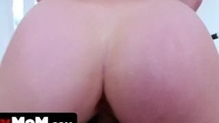 Housewife Gets Down On Her Knee To blow Stepsons saucy Meat