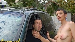 Taxi Driver fucking a covert web cam Stranger anal penetration penetration In Public