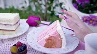 Marvelous giant hooters light-haired cougar unveiled sexy curvaceous assets in sizzling underwear