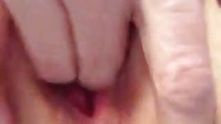 Close up creamy orgasm