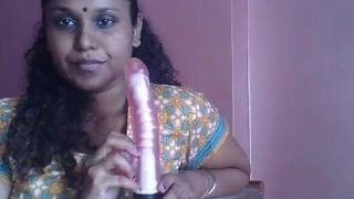 South indian sucks on dildo