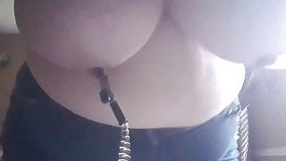 clamped big tits