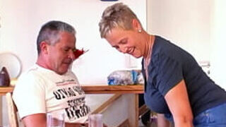 REAL GERMAN MATURE duo WITH lil' man rod spouse antique nail