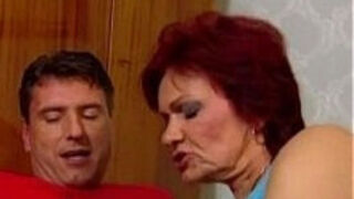 German grandma enjoys assfuck