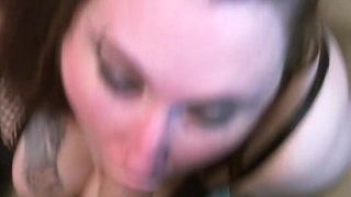 'BBW Milf Wife gets Facefucked, Spanked and Cum on her Huge Tits'